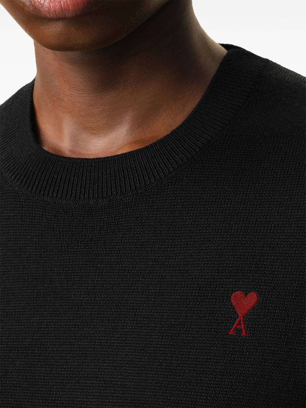 Ami Paris Women Ami De Coeur Wool Crewneck Sweater AMI PARIS