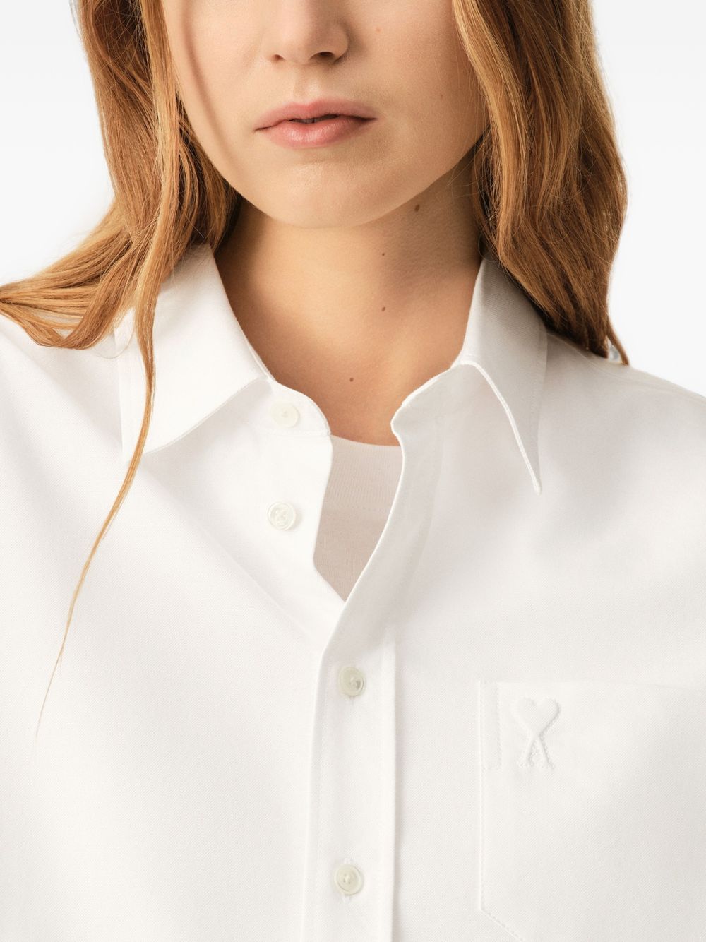 Ami Paris Women Ami De Coeur Cotton Shirt AMI PARIS