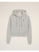 Ami Paris Women Hoodie With Contrasted Ami De Coeur AMI PARIS
