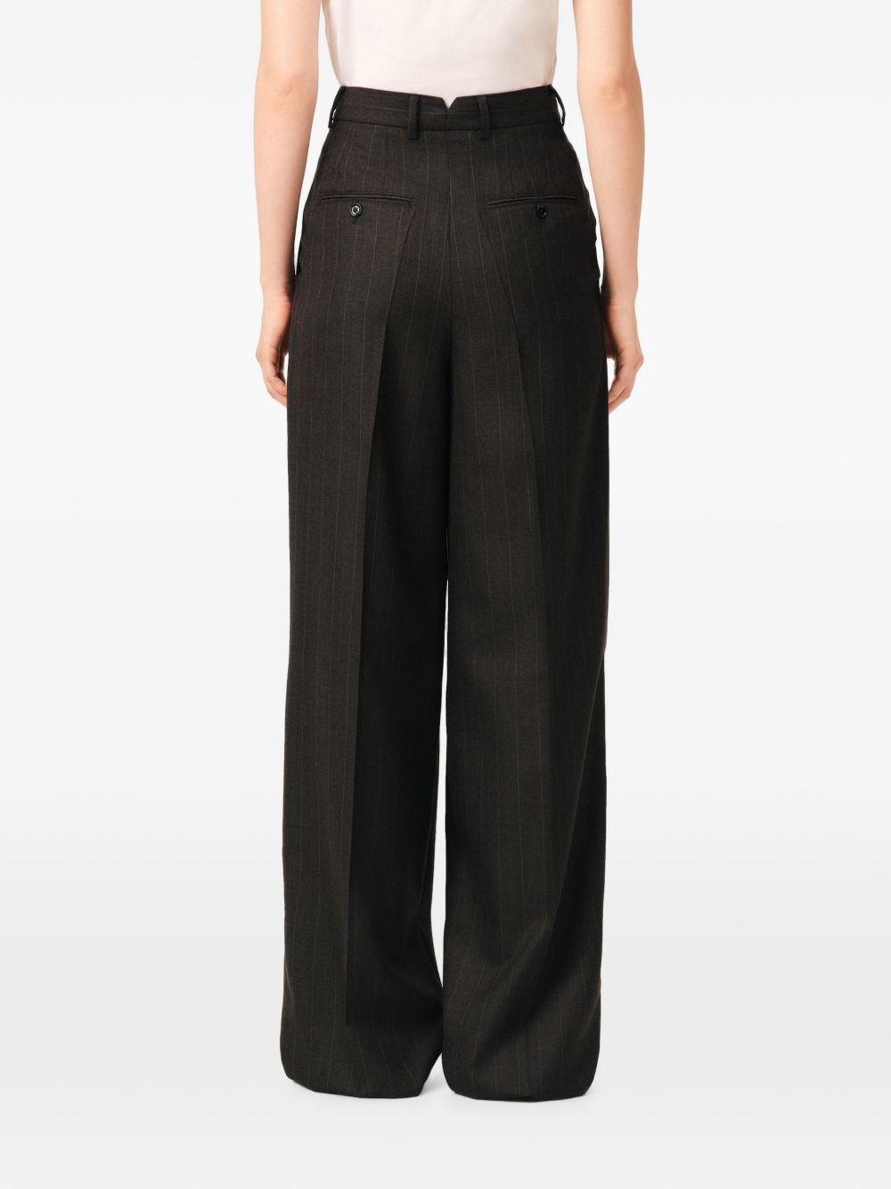 Ami Paris Women Wool High-Waisted Trousers AMI PARIS