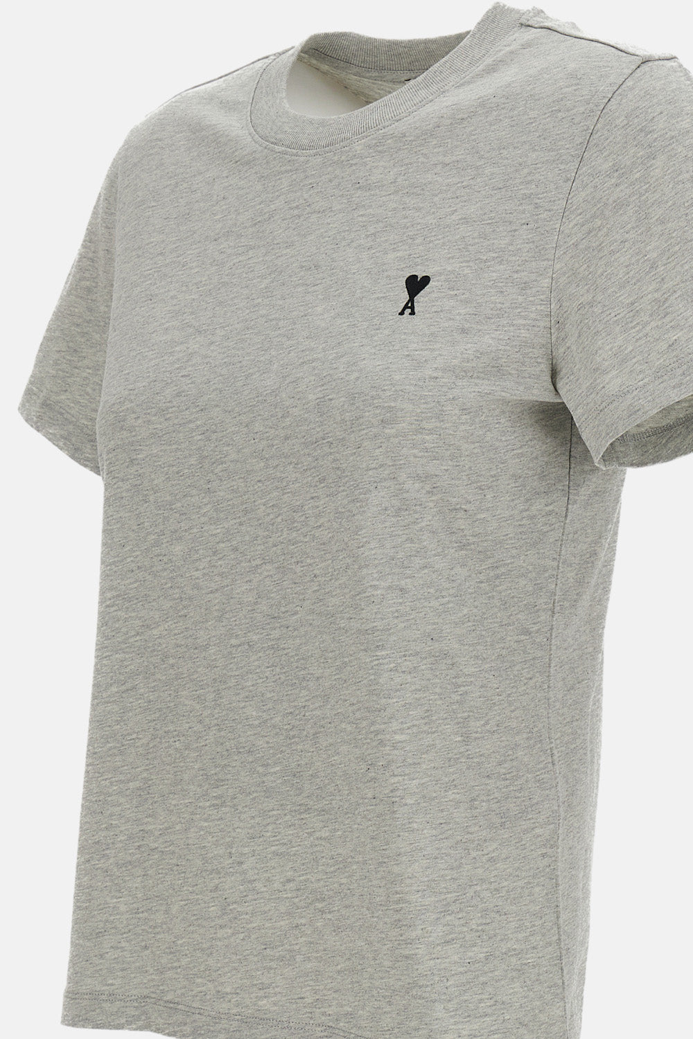Ami Paris Women Tshirt With Contrasted Ami De Coeur AMI PARIS