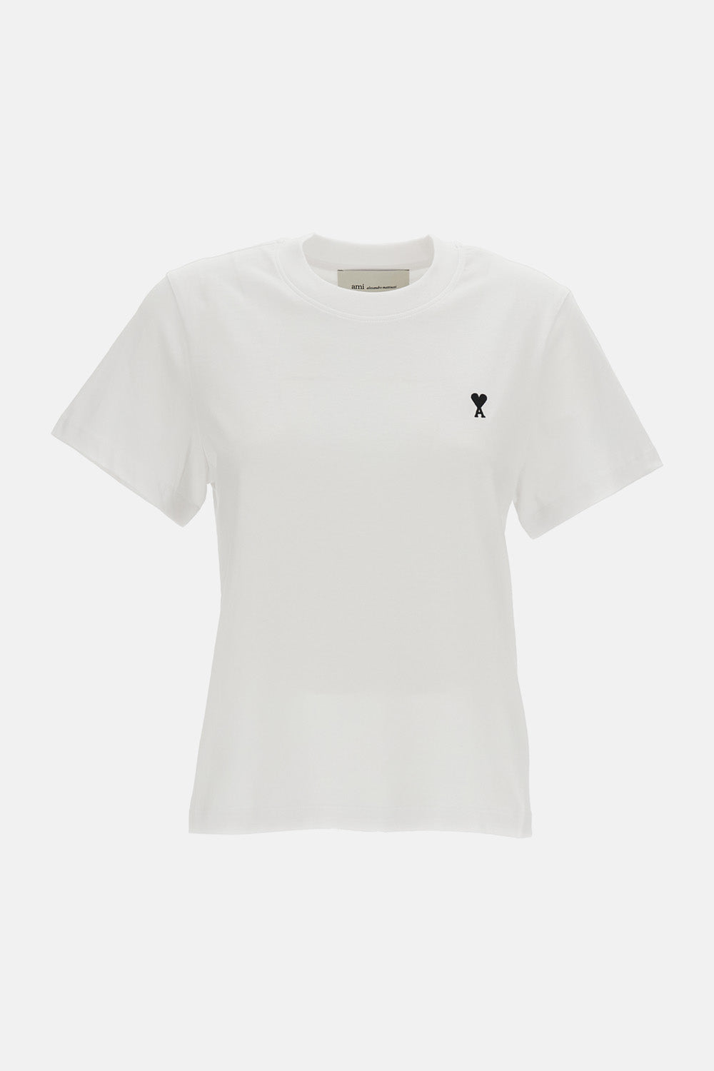 Ami Paris Women Tshirt With Contrasted Ami De Coeur AMI PARIS