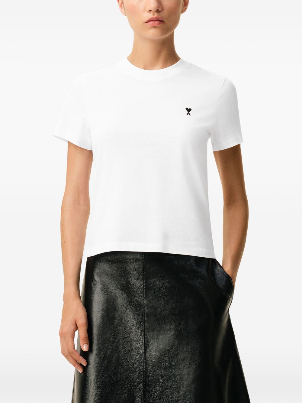 Ami Paris Women Ami De Coeur Cotton T-Shirt AMI PARIS