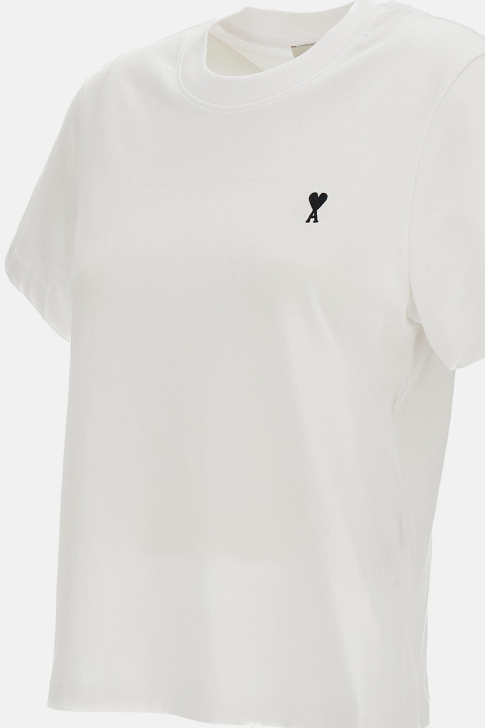 Ami Paris Women Tshirt With Contrasted Ami De Coeur AMI PARIS