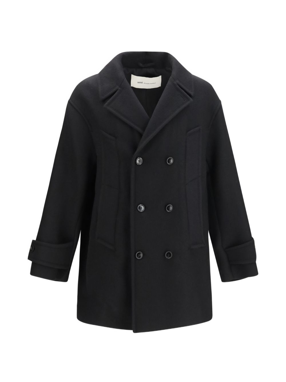 Ami Paris Men Wool Double-Breasted Coat AMI PARIS