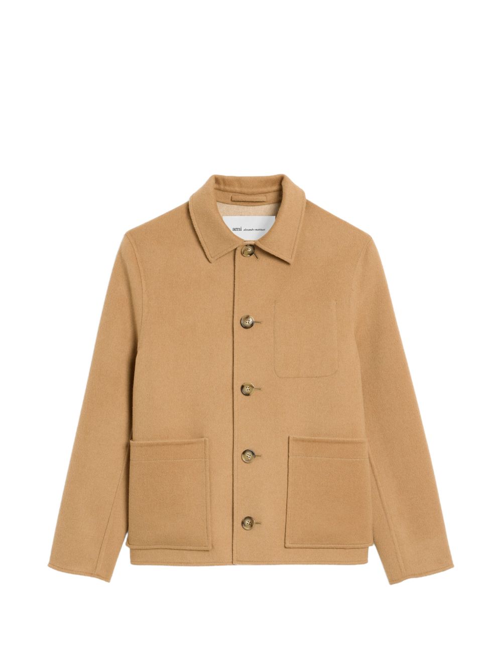 Ami Paris Men Wool And Cashmere Overshirt AMI PARIS