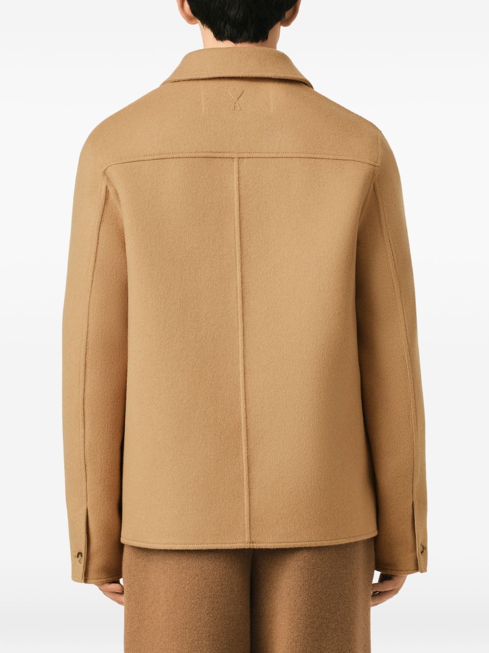 Ami Paris Men Wool And Cashmere Overshirt AMI PARIS