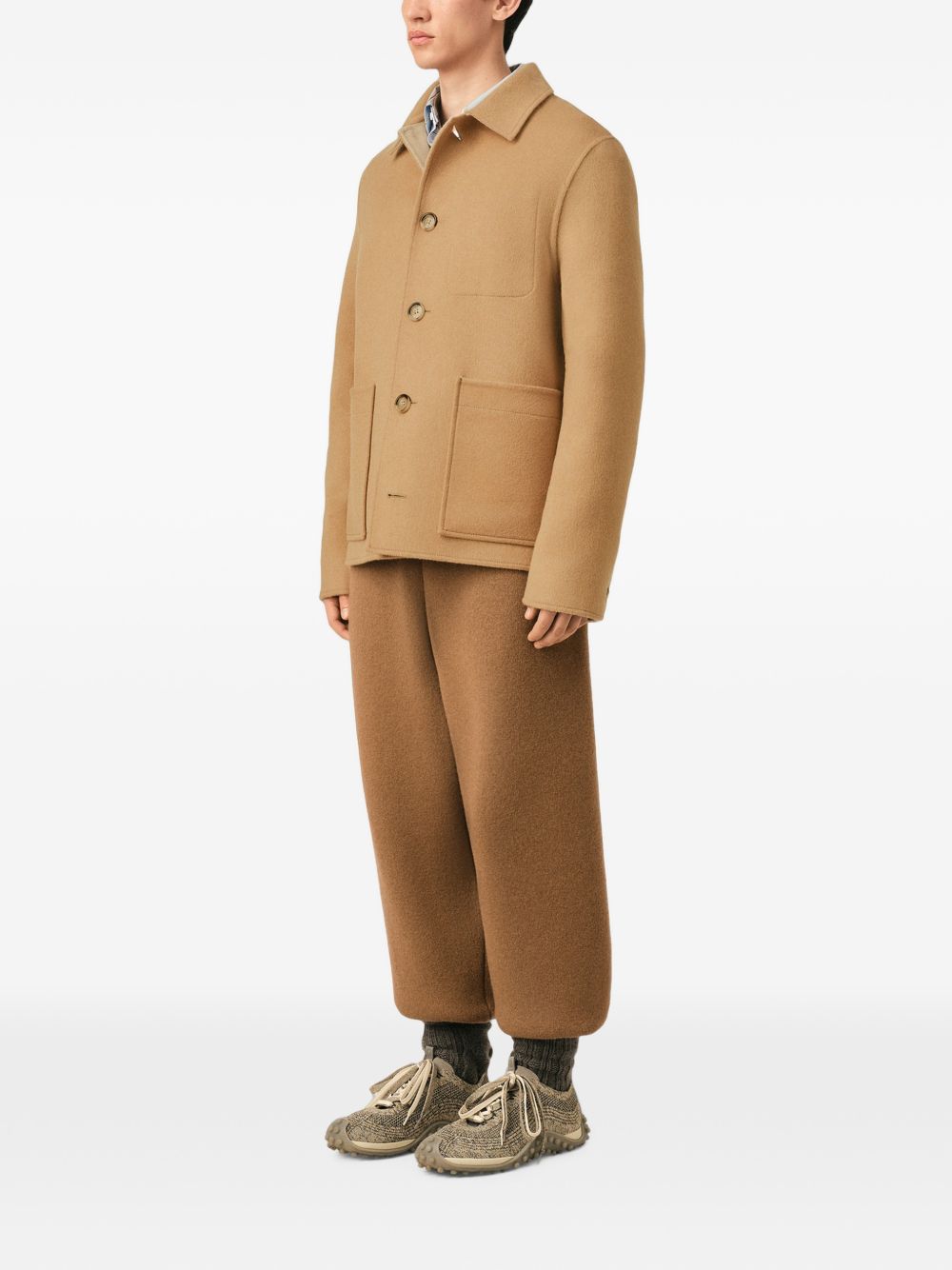 Ami Paris Men Wool And Cashmere Overshirt AMI PARIS