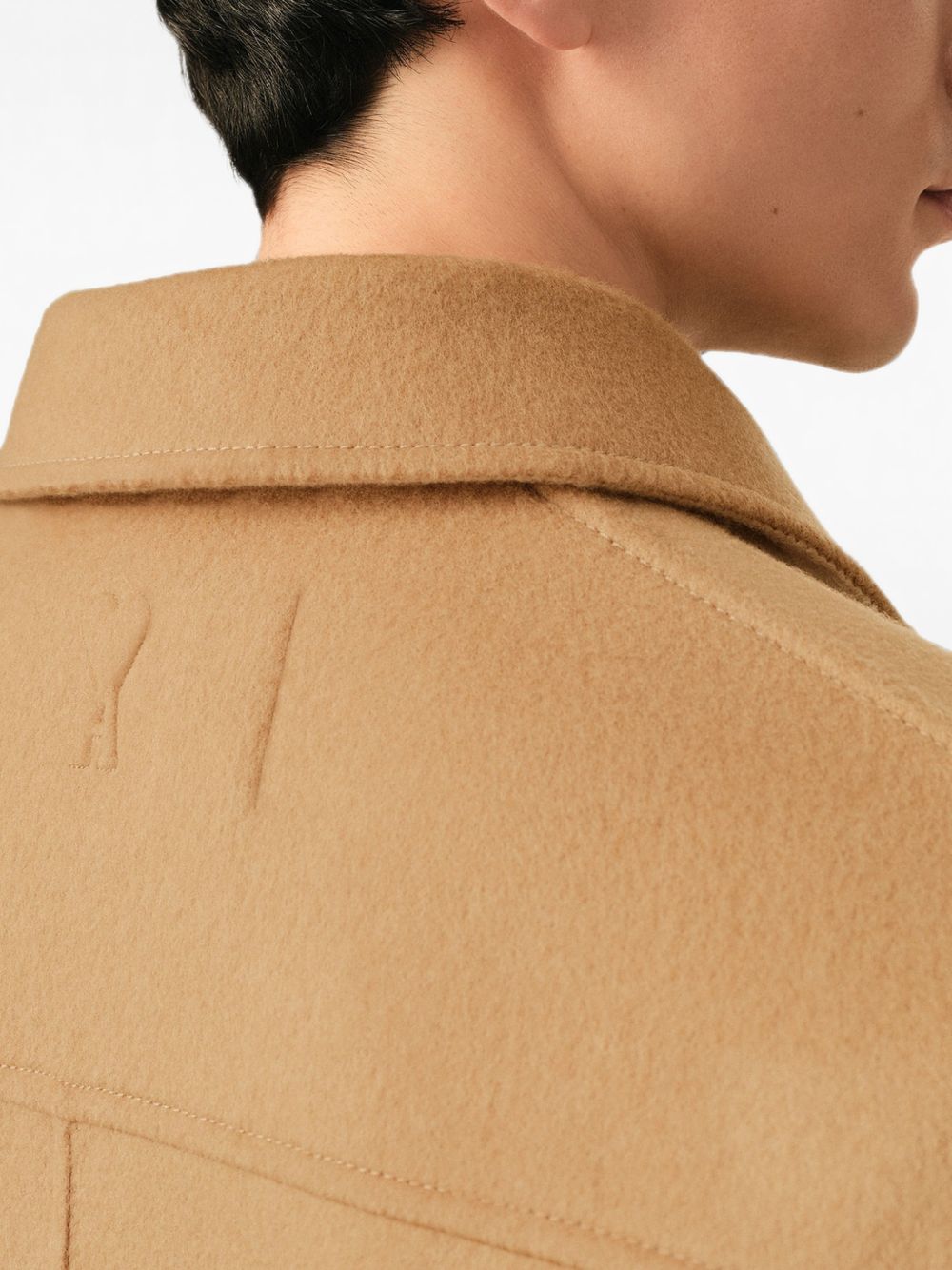 Ami Paris Men Wool And Cashmere Overshirt AMI PARIS