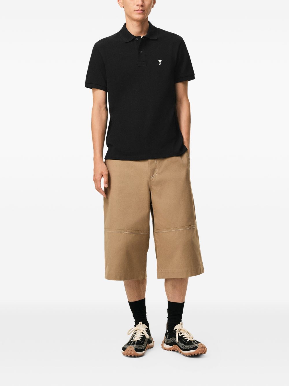 Ami Paris Men Ami De Coeur Cotton Polo Shirt AMI PARIS