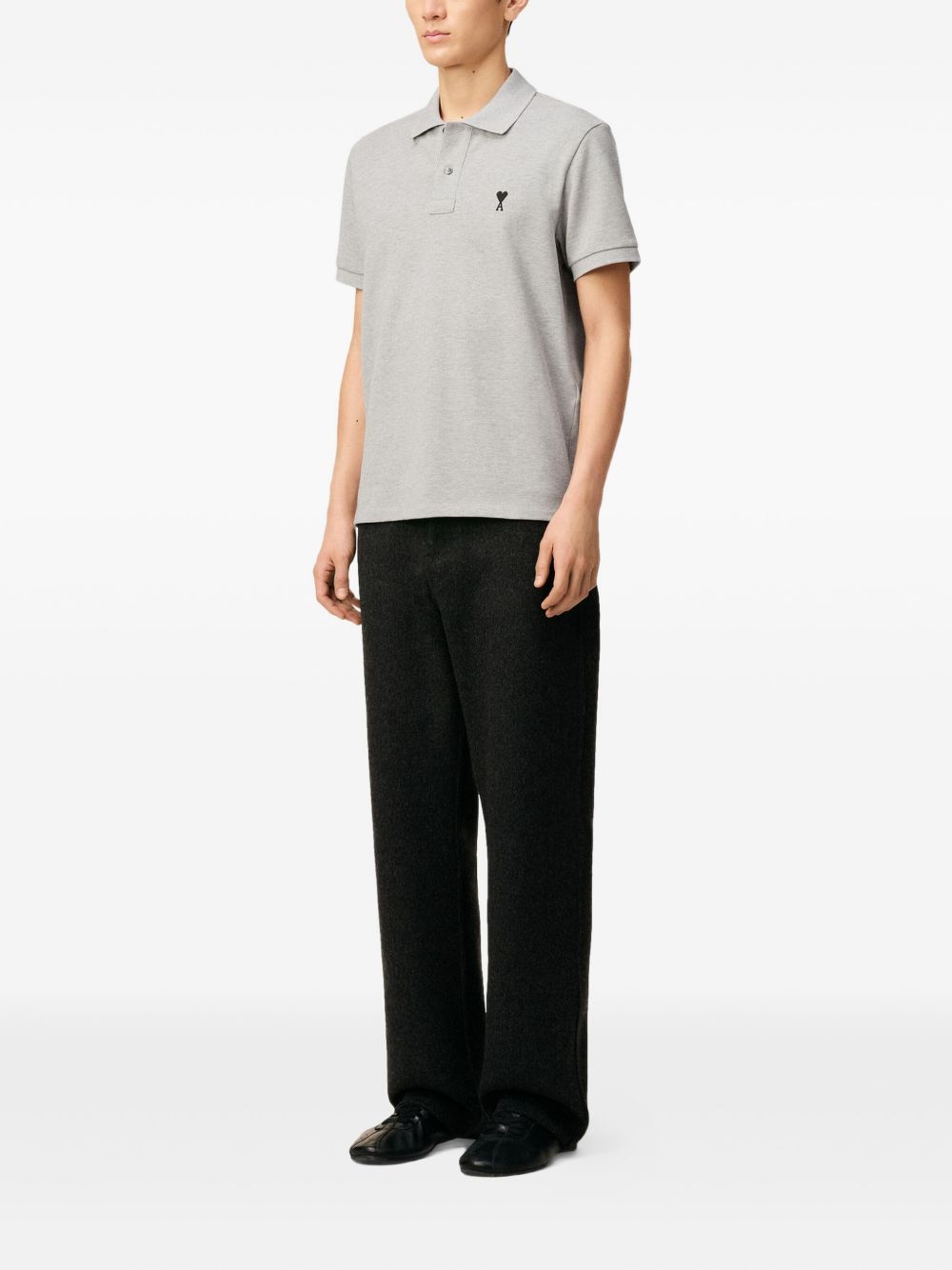 Ami Paris Men Ami De Coeur Cotton Polo Shirt