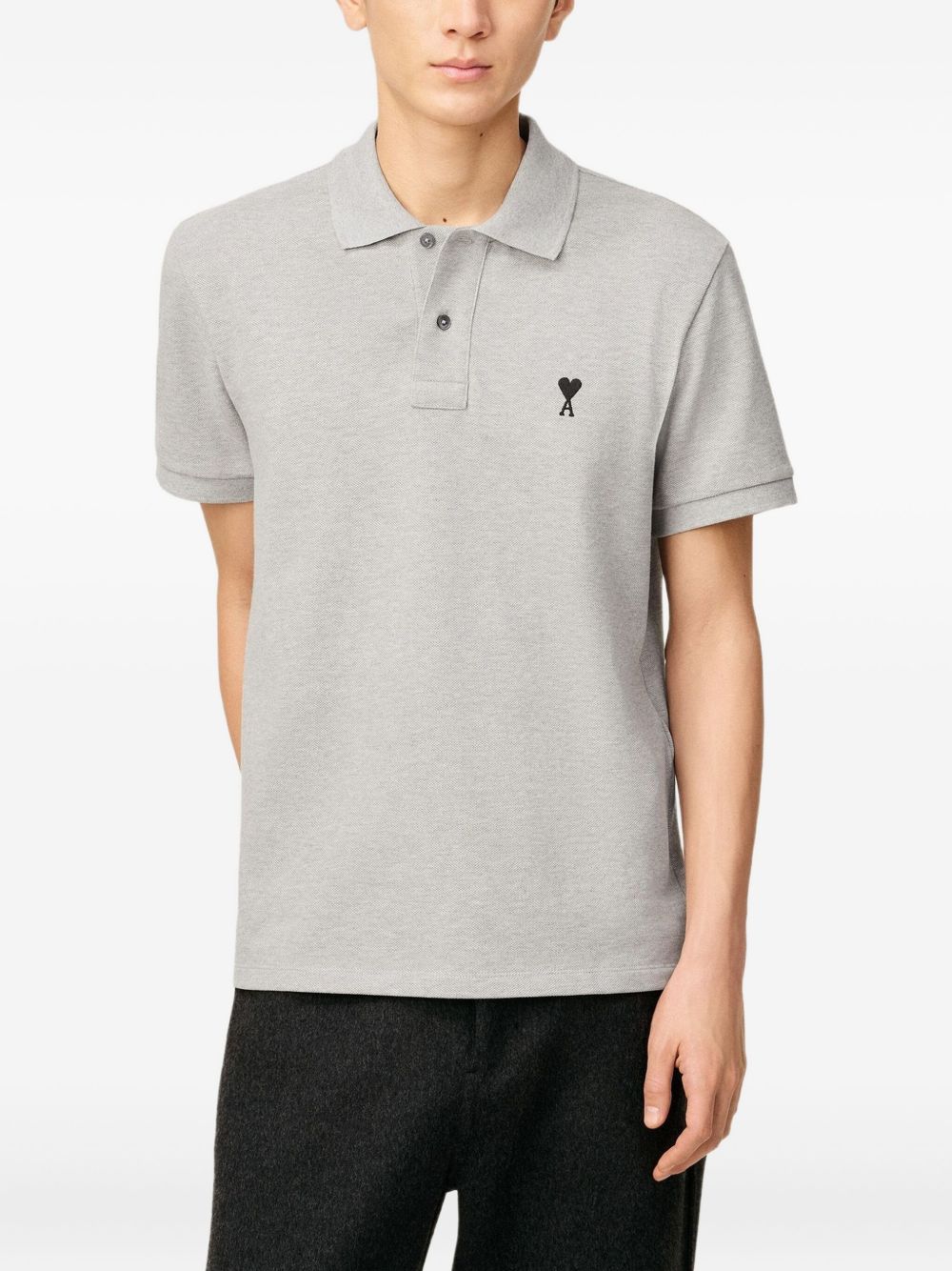 Ami Paris Men Ami De Coeur Cotton Polo Shirt