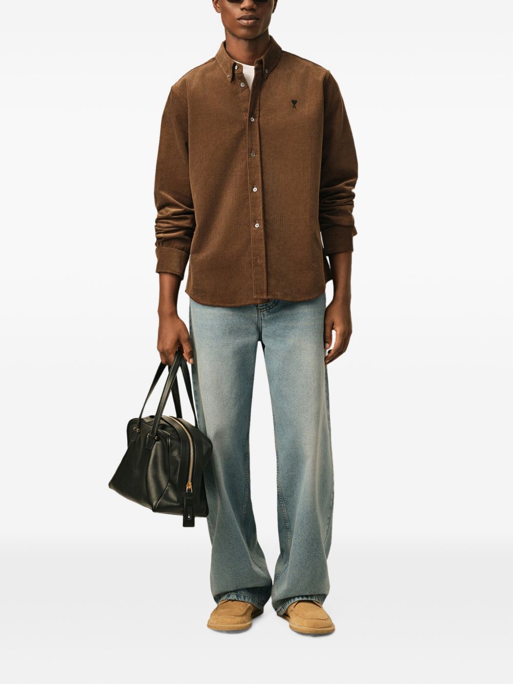 Ami Paris Men Velvet Shirt AMI PARIS