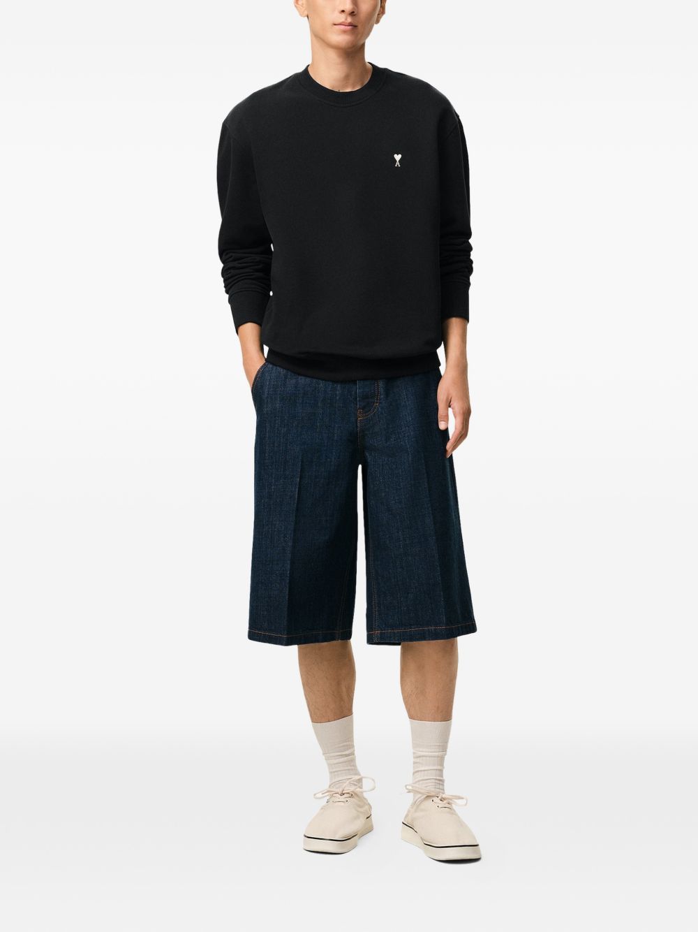 Ami Paris Men Ami De Coeur Cotton Sweatshirt AMI PARIS