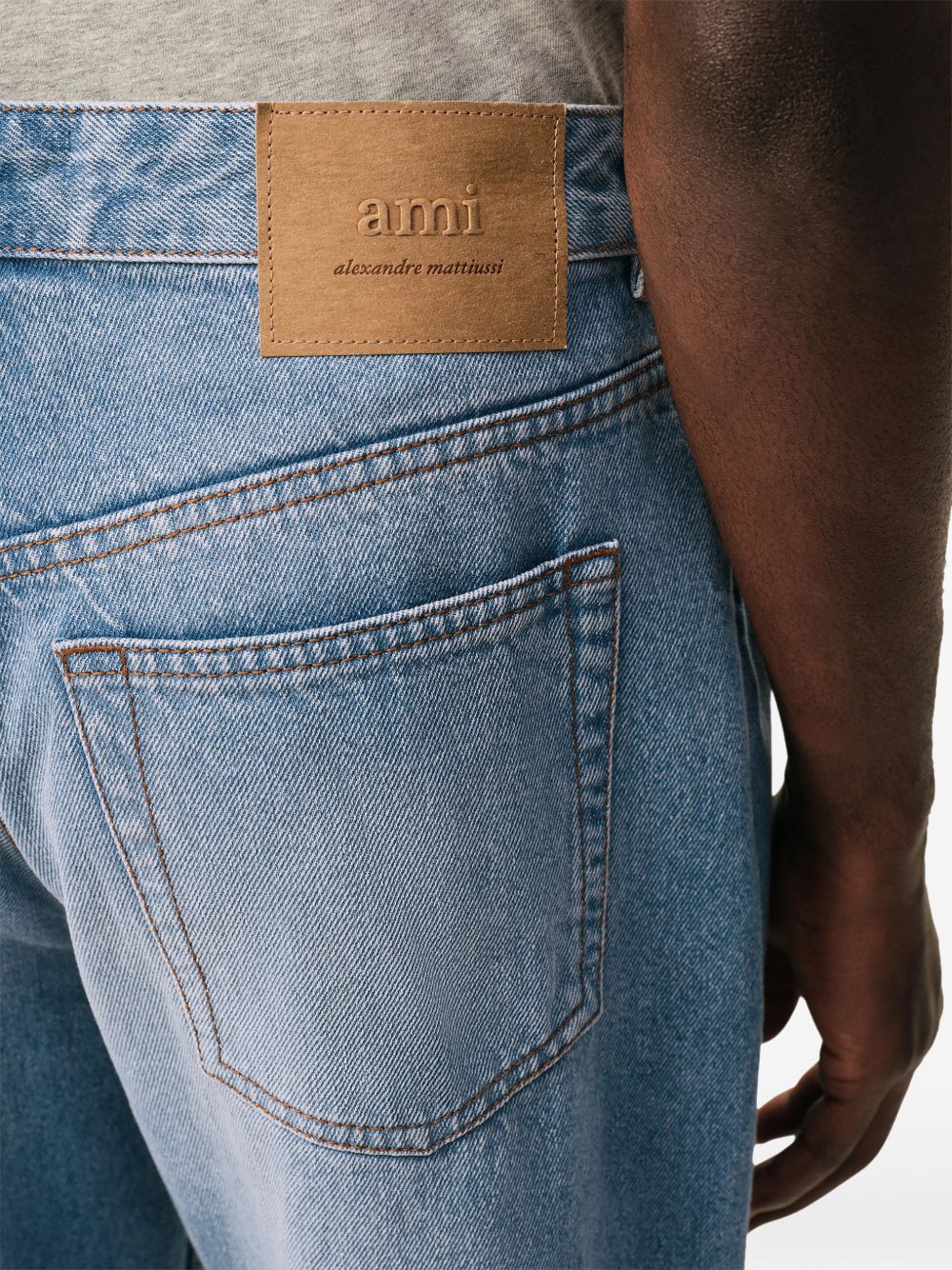 Ami Paris Men Large Fit Denim Jeans AMI PARIS