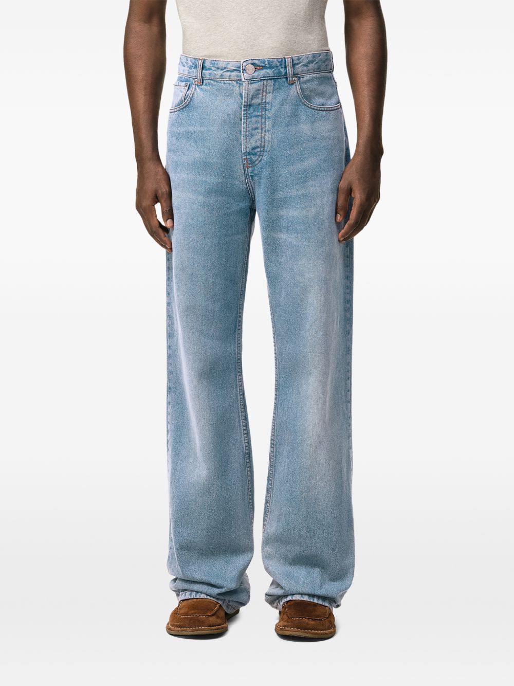 Ami Paris Men Large Fit Denim Jeans AMI PARIS