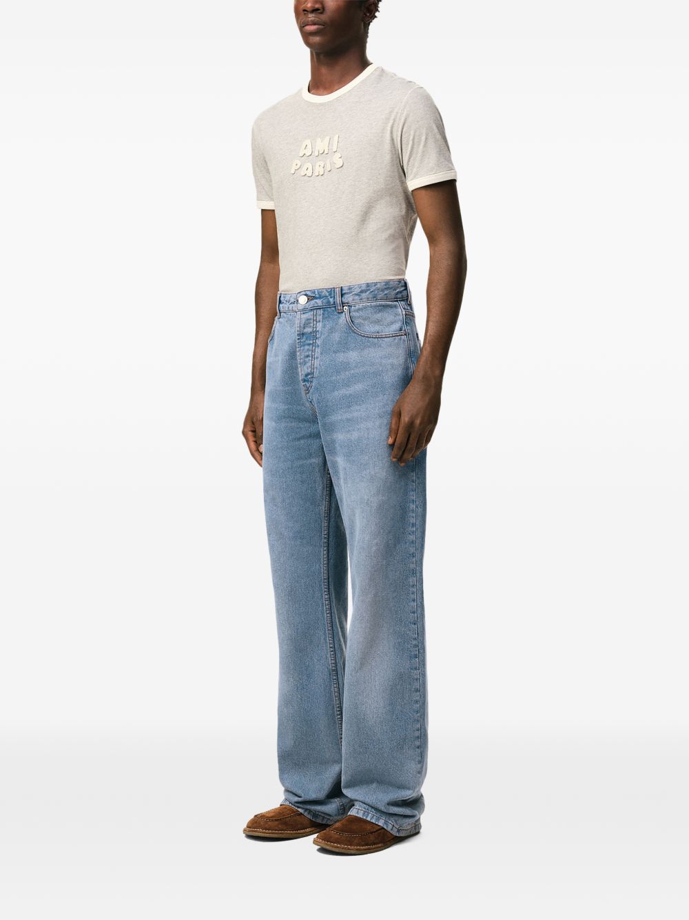 Ami Paris Men Large Fit Denim Jeans AMI PARIS