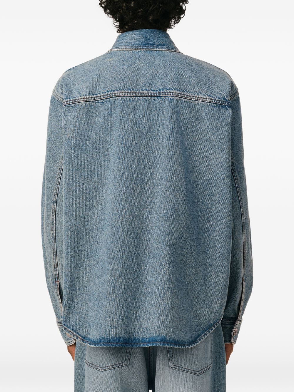 Ami Paris Men Ami De Coeur Denim Shirt AMI PARIS