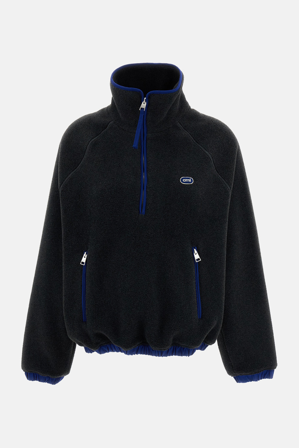 Ami Paris Men Ami Half Zipped Vareuse With Nylon Details AMI PARIS