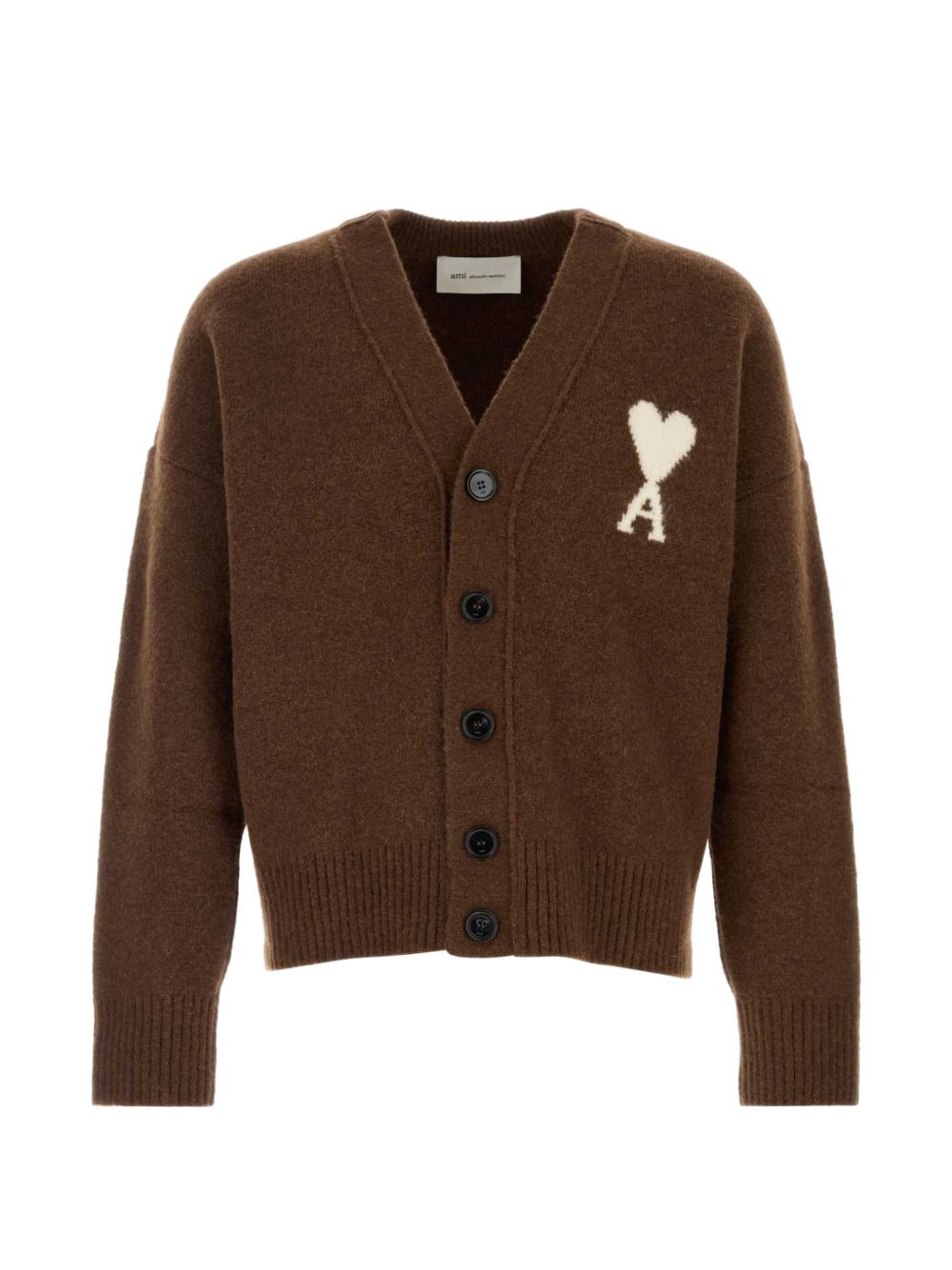 Ami Paris Men Ami De Coeur Wool Cardigan AMI PARIS