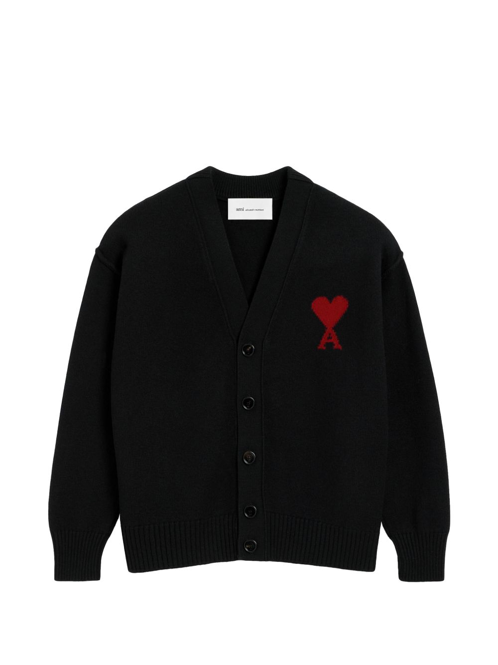 Ami Paris Men Ami De Coeur Wool Cardigan AMI PARIS