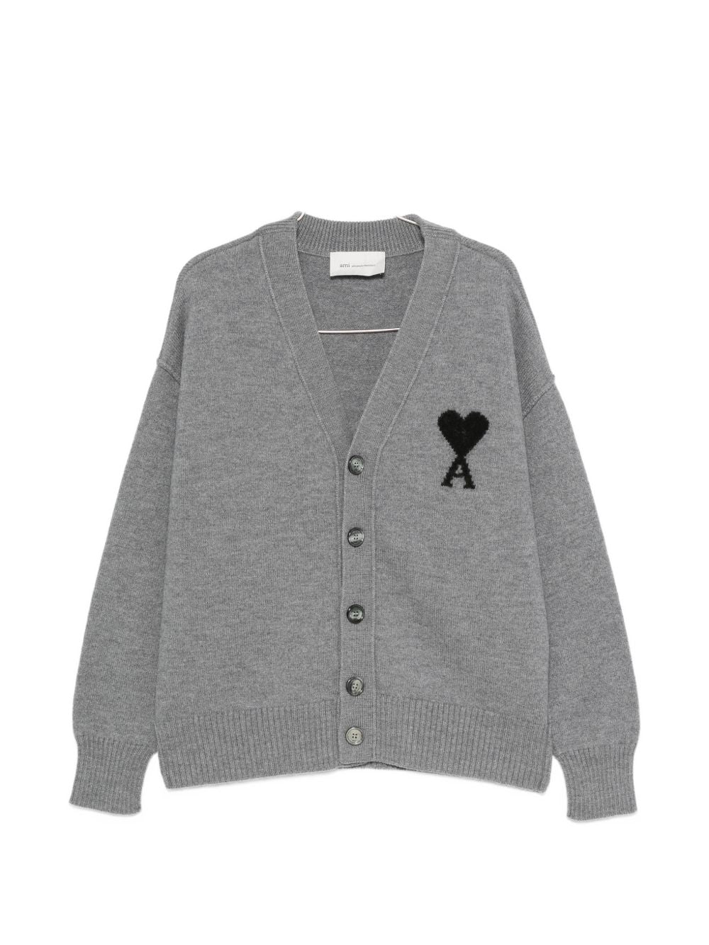 Ami Paris Men Ami De Coeur Wool Cardigan AMI PARIS