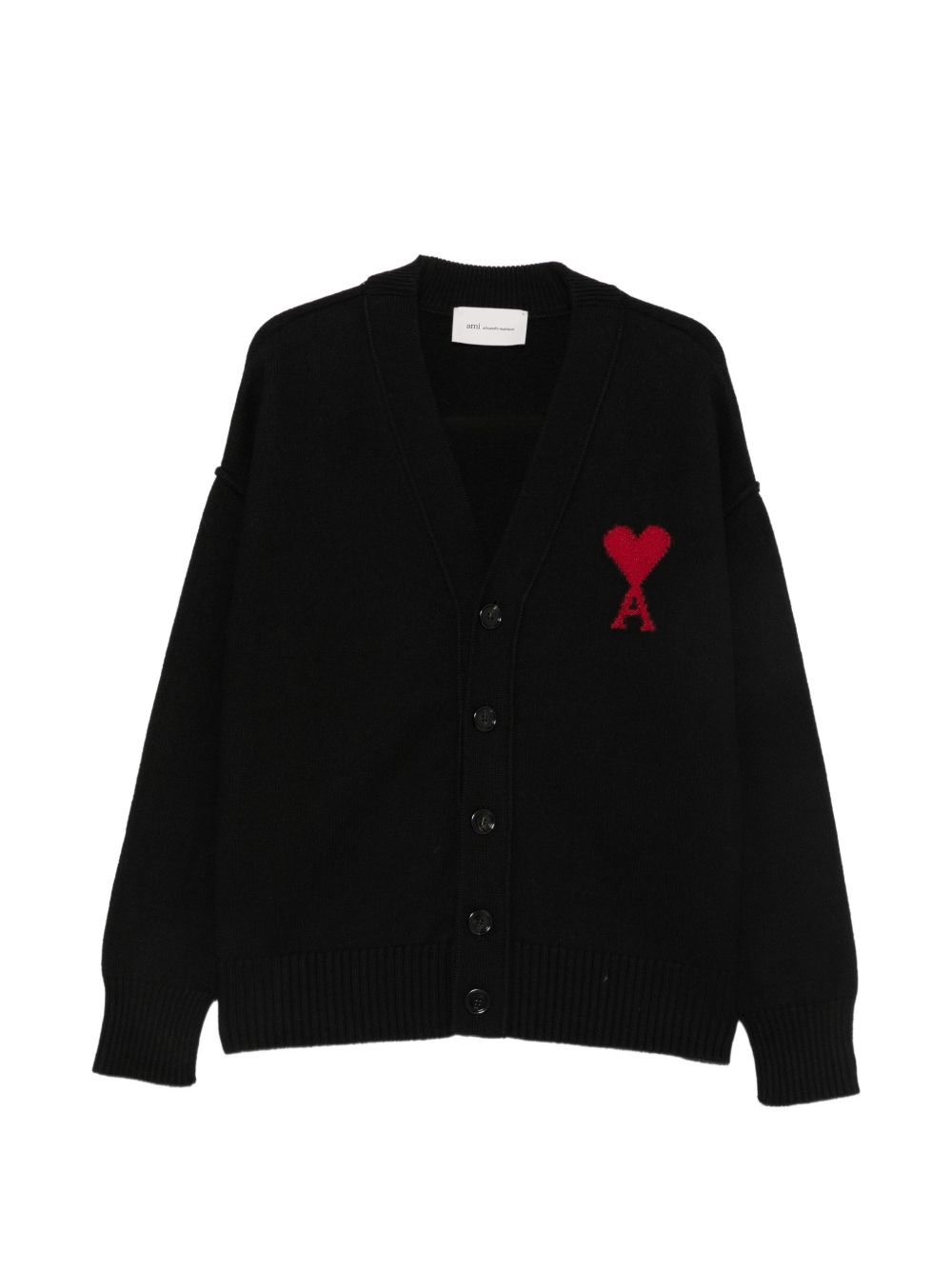 Ami Paris Women Ami De Coeur Wool Cardigan AMI PARIS