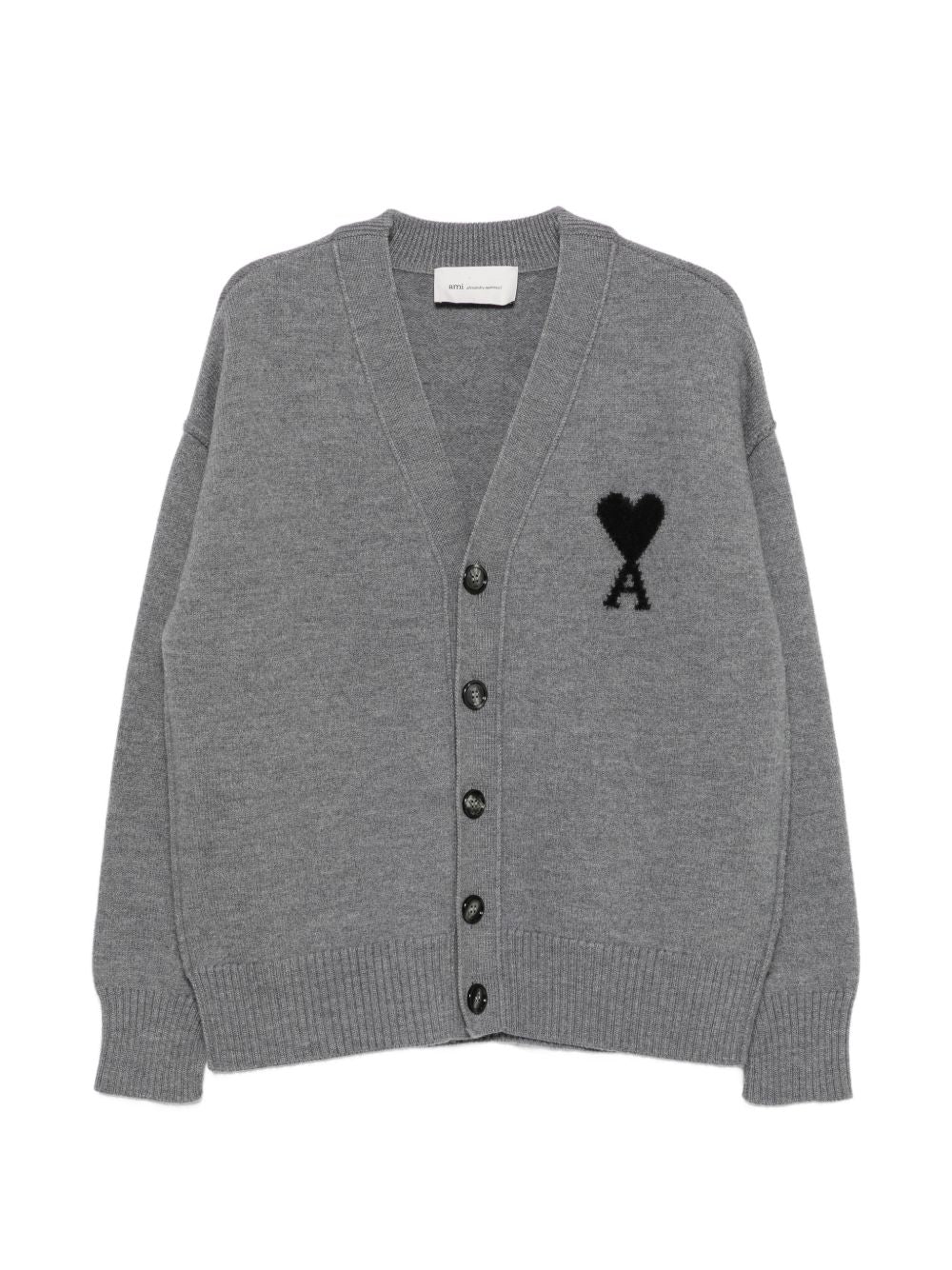 Ami Paris Women Ami De Coeur Wool Cardigan AMI PARIS