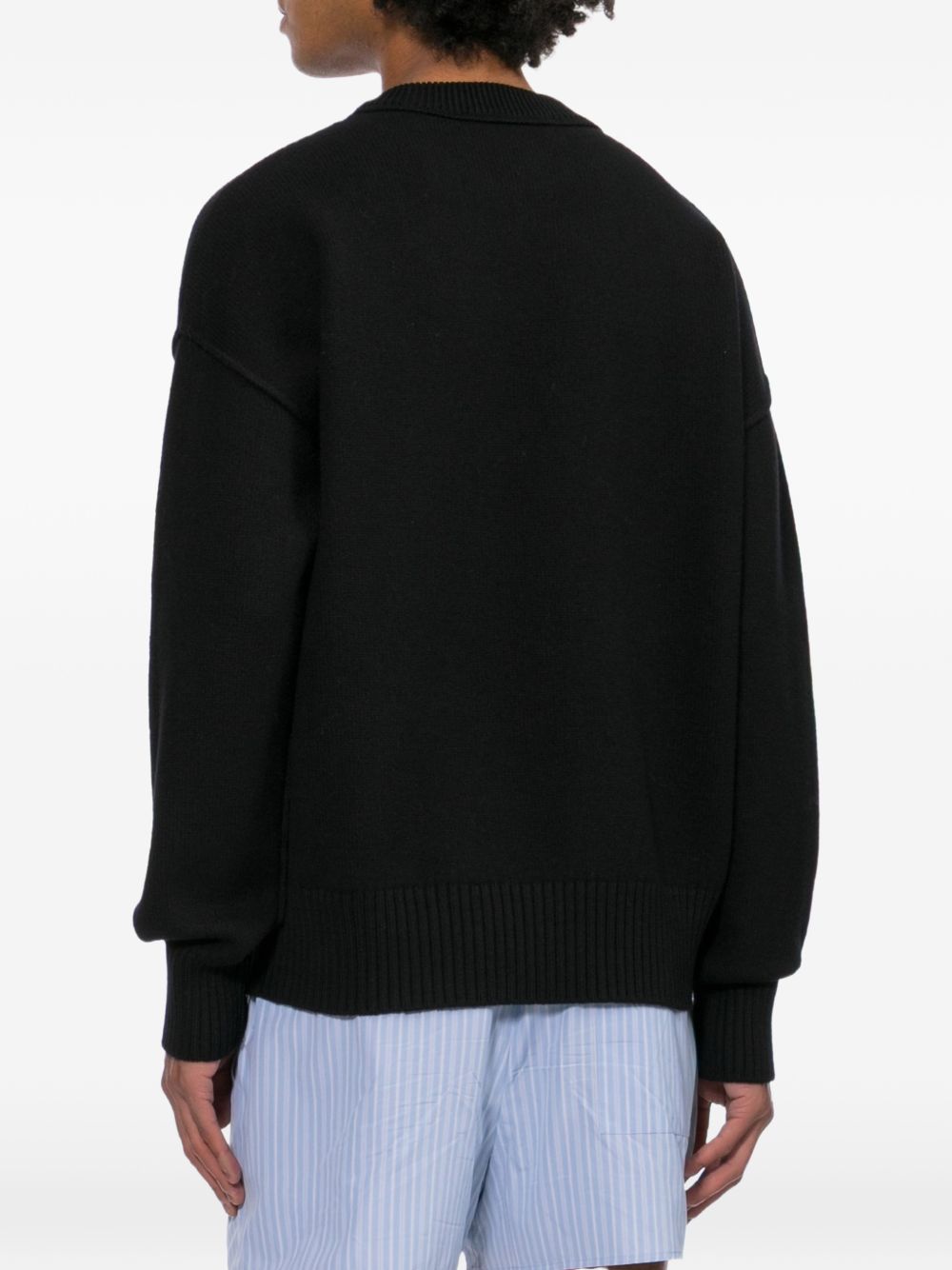 Ami Paris Men Ami De Coeur Wool Crewneck Sweater