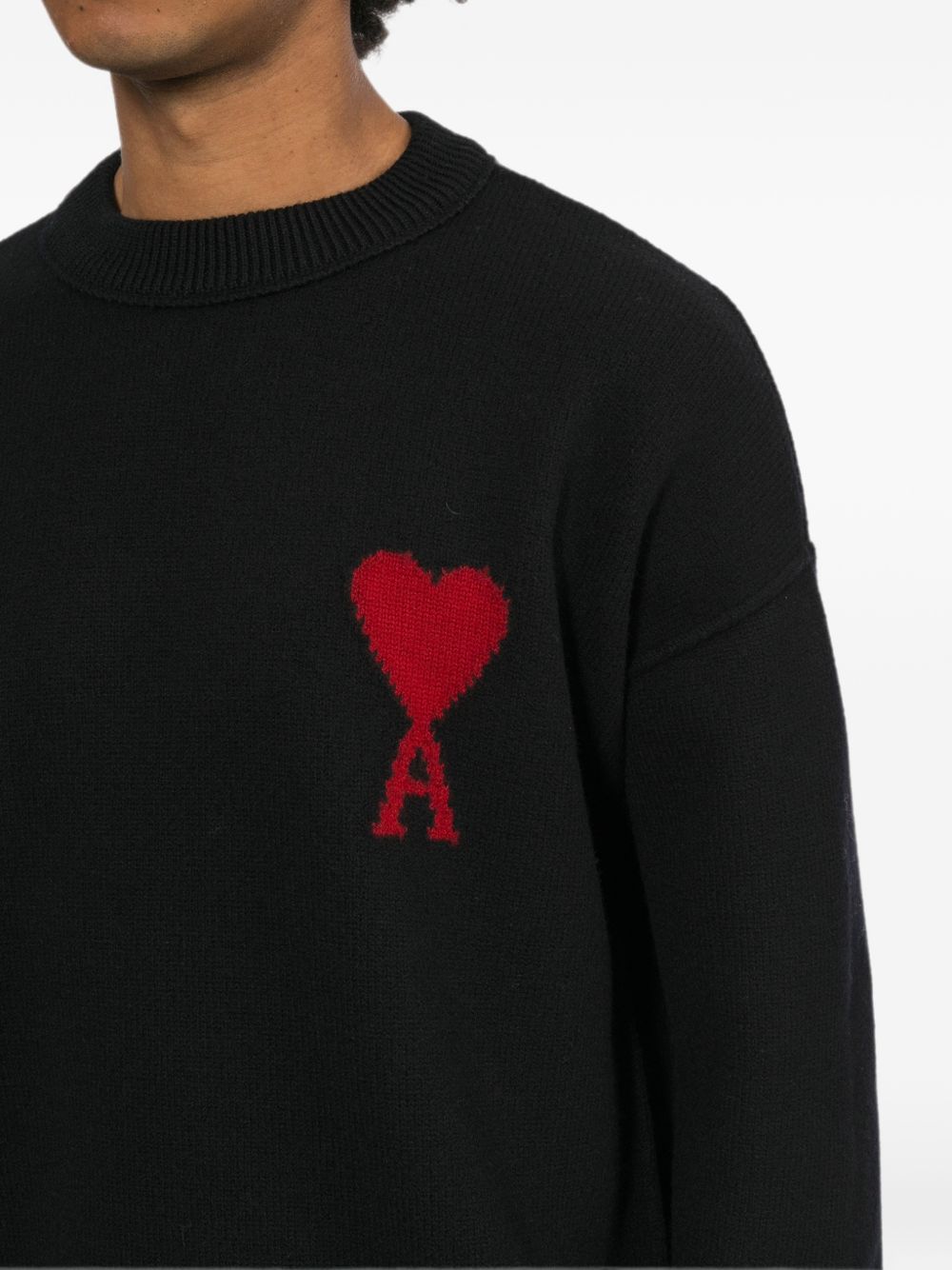 Ami Paris Men Ami De Coeur Wool Crewneck Sweater