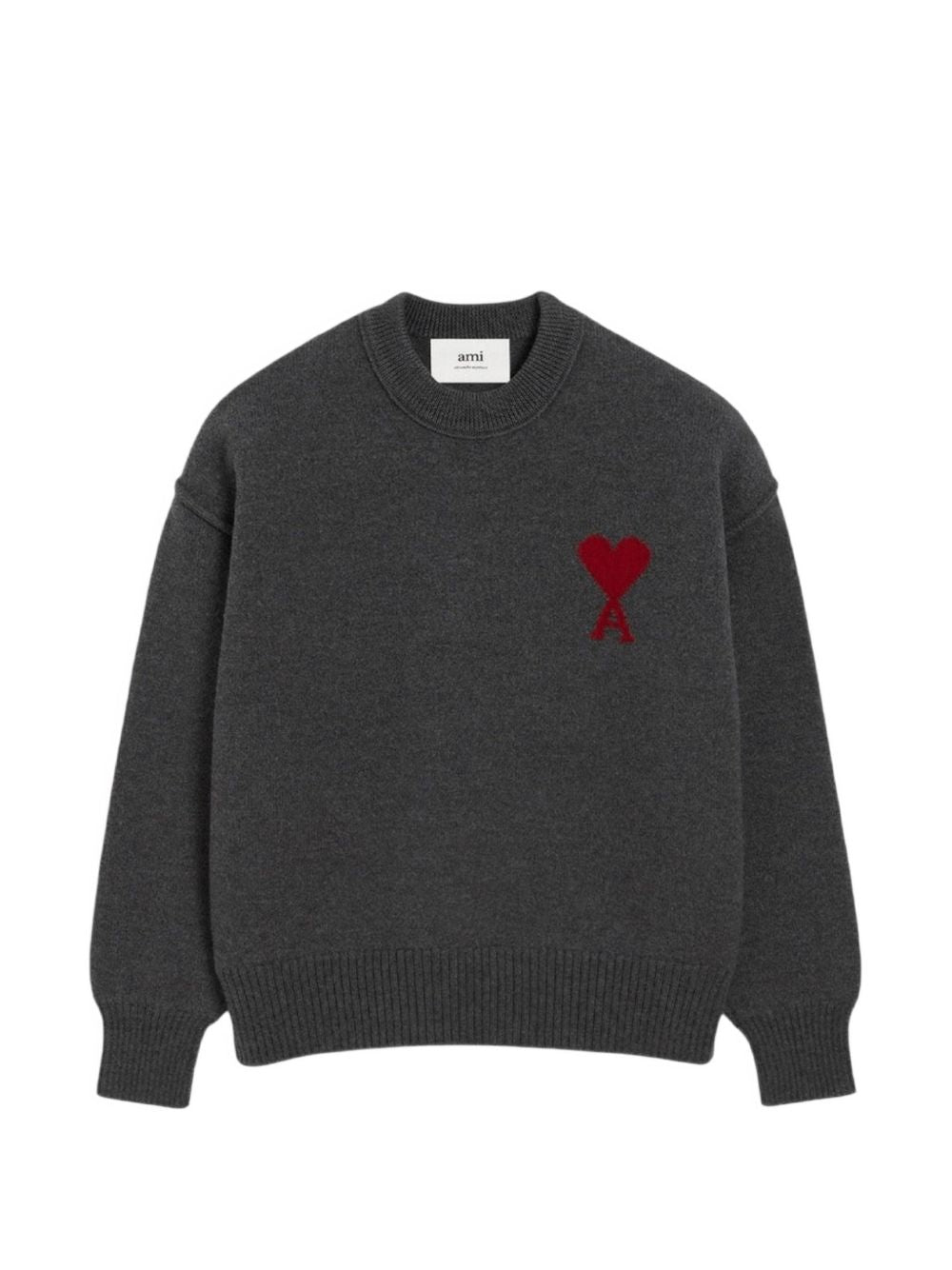 Ami Paris Men Ami De Coeur Wool Crewneck Sweater AMI PARIS