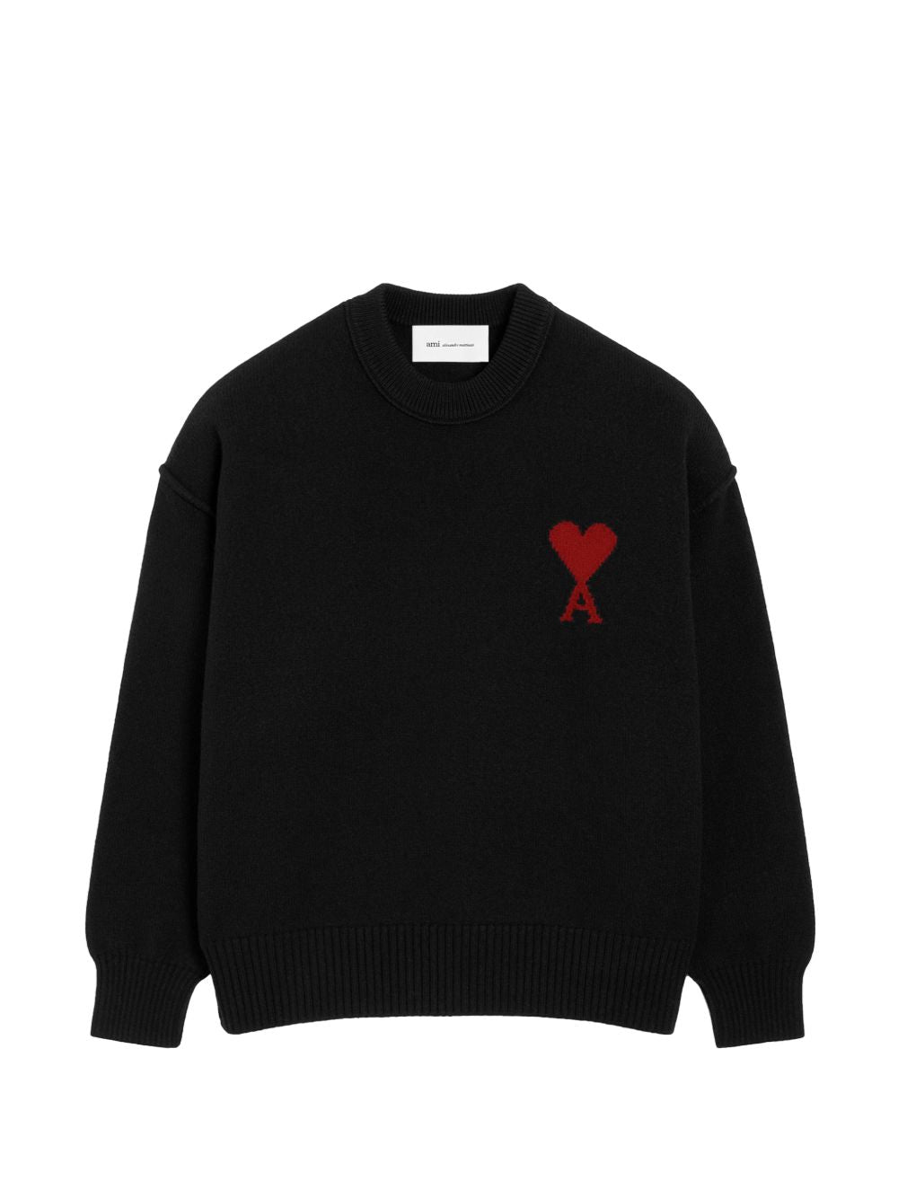 Ami Paris Women Ami De Coeur Wool Crewneck Sweater