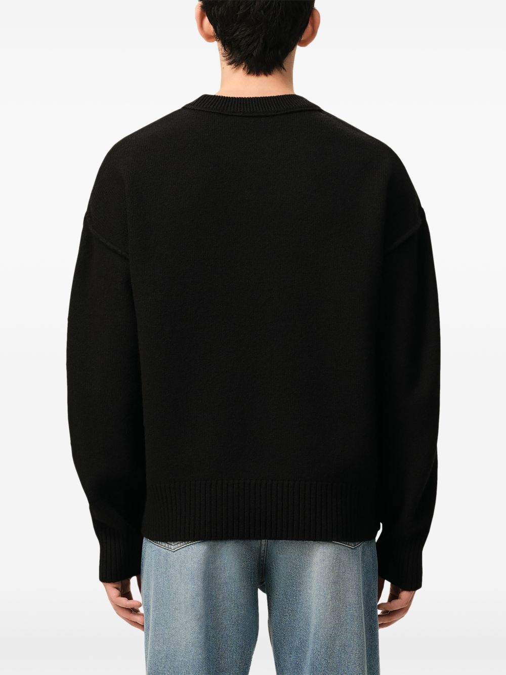 Ami Paris Women Ami De Coeur Wool Crewneck Sweater