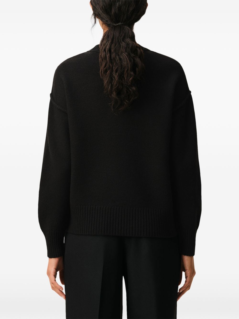 Ami Paris Women Ami De Coeur Wool Crewneck Sweater