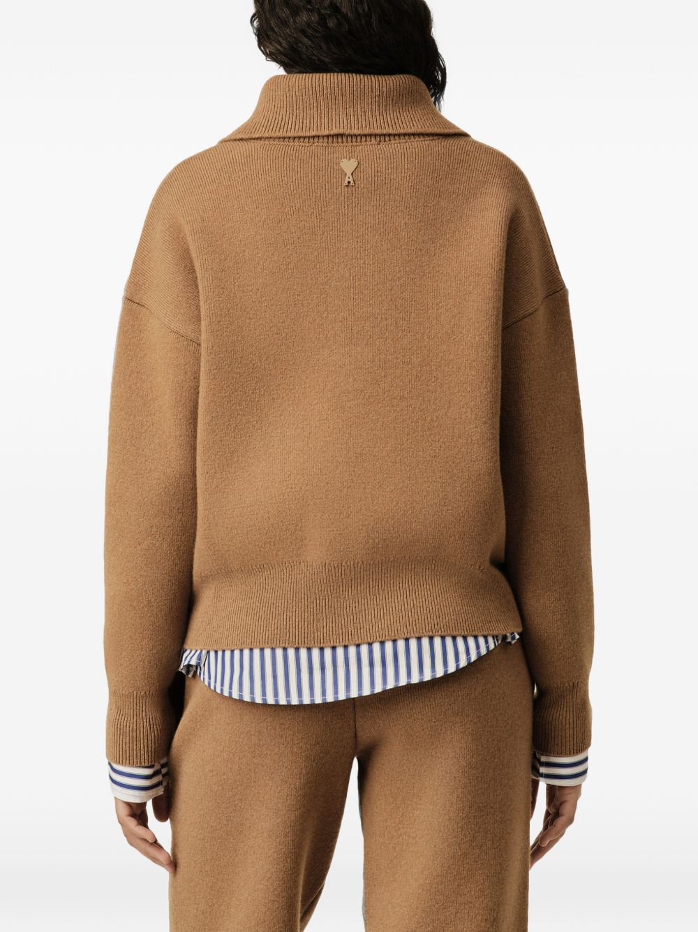 Ami Paris Women Wool Turtle-Neck Sweater AMI PARIS