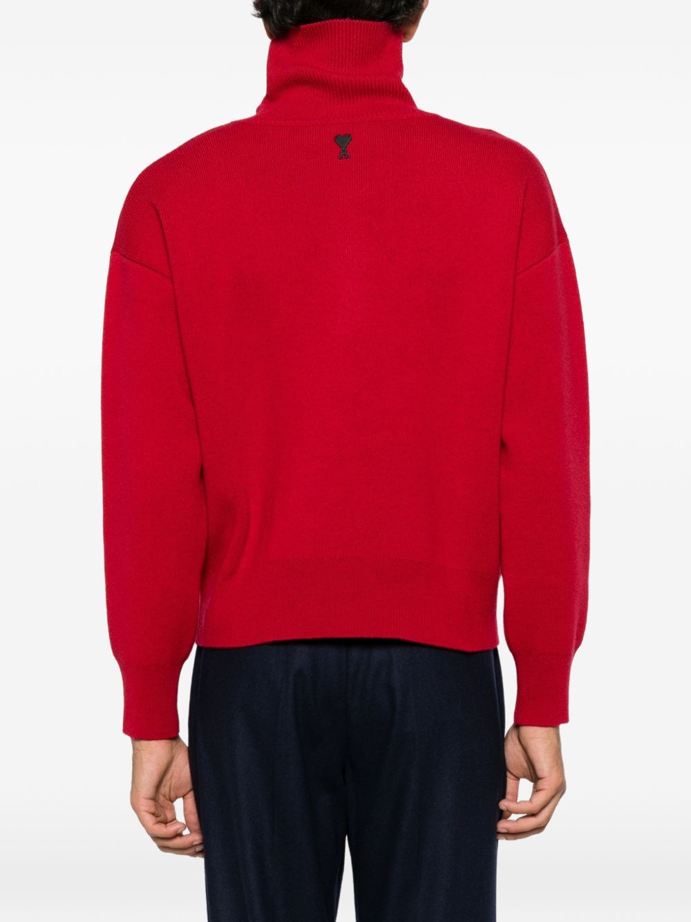 Ami Paris Women Wool Turtle-Neck Sweater AMI PARIS