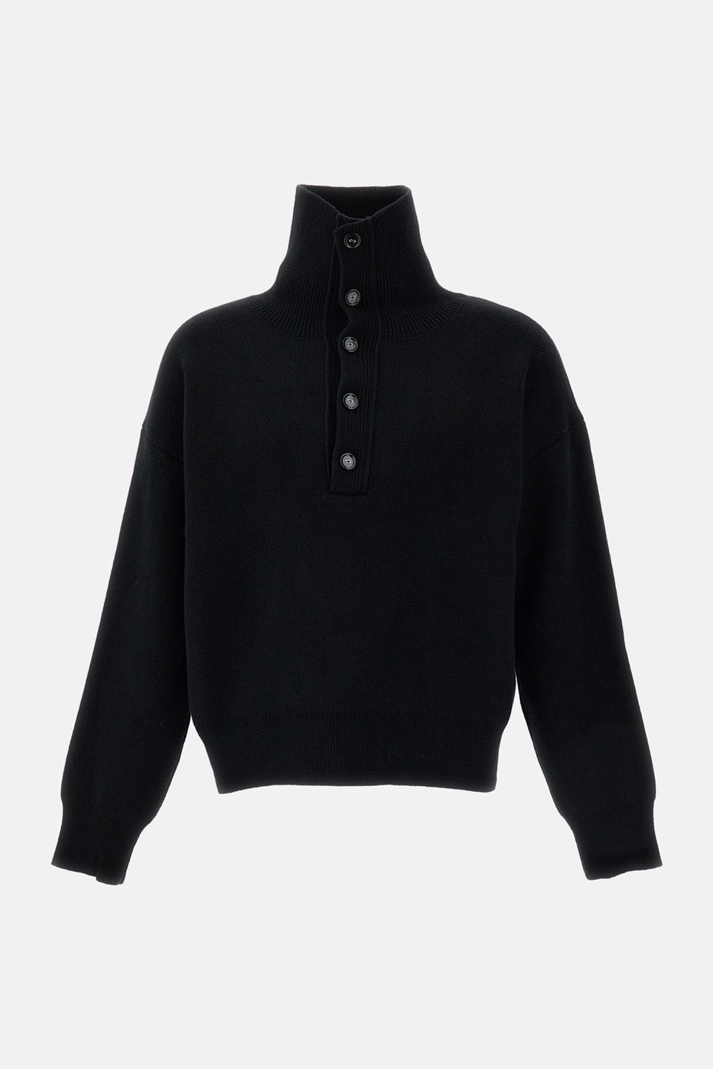 Ami Paris Men High Buttoned Collar Sweater AMI PARIS