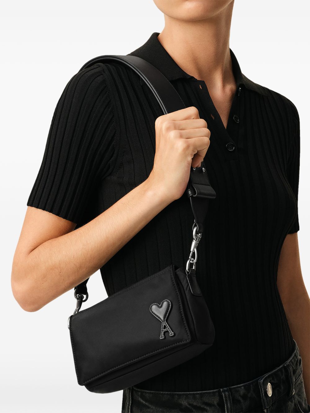Ami Paris Men Marcel Nylon Crossbody Bag AMI PARIS