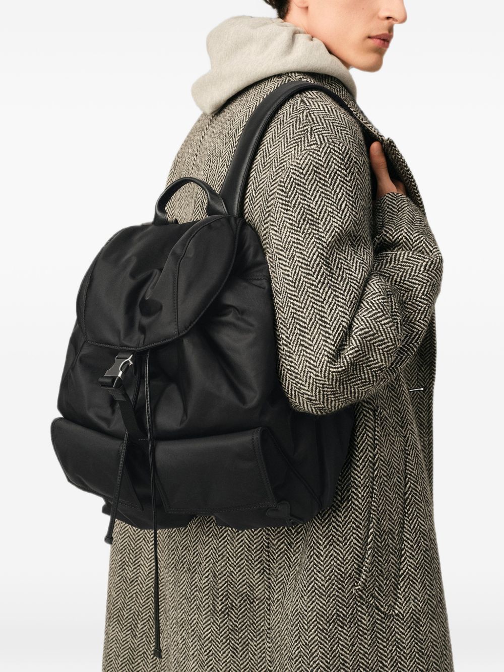 Ami Paris Men Marcel Nylon Backpack AMI PARIS