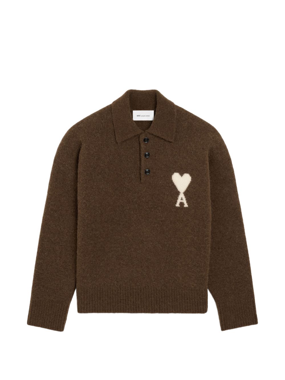 Ami Paris Women Ami De Coeur Wool Polo Sweater AMI PARIS