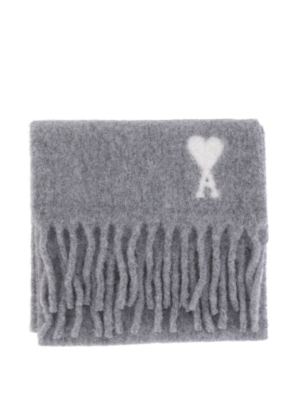 Ami Paris Men Ami De Coeur Wool Scarf AMI PARIS