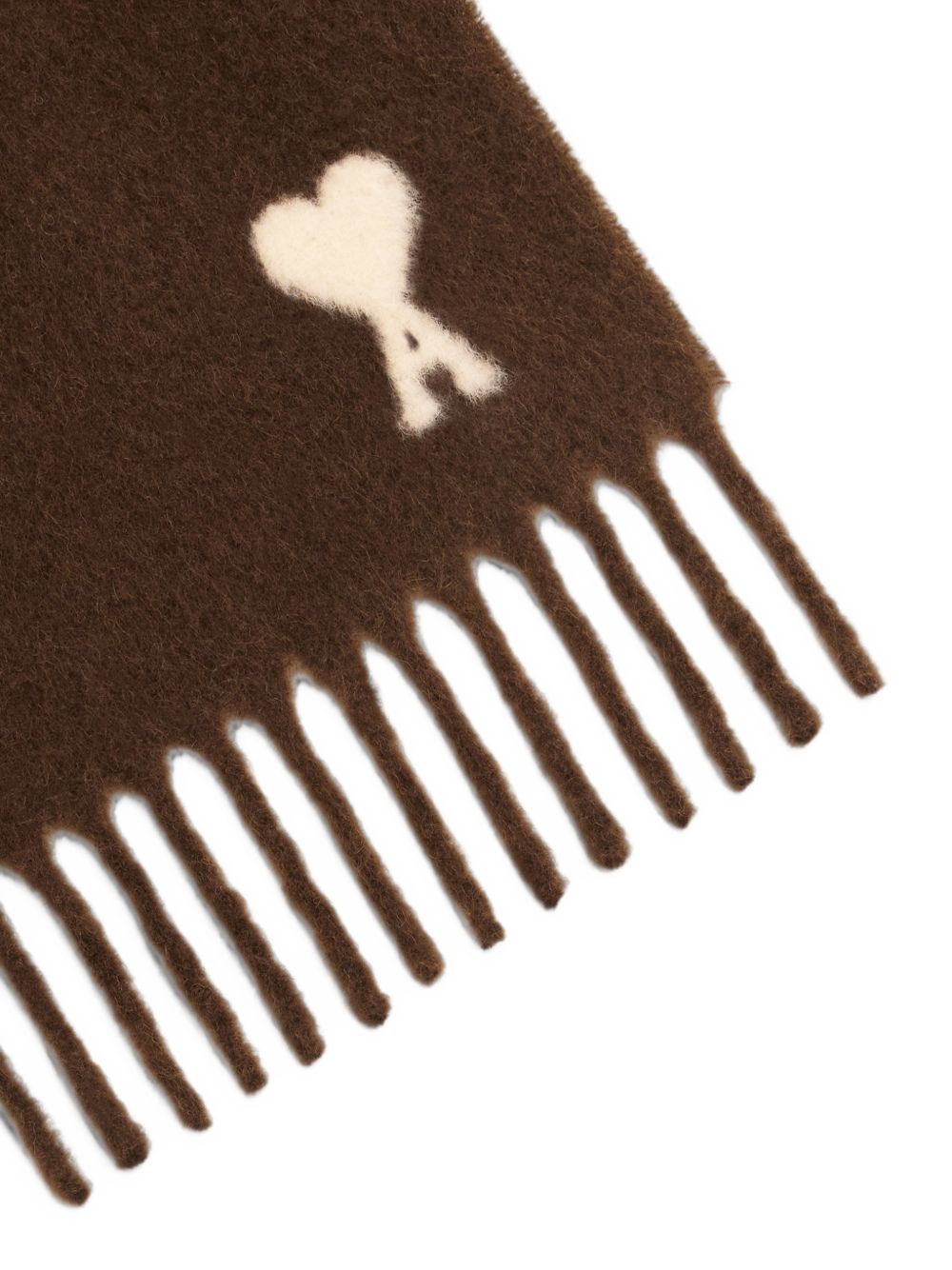 Ami Paris Men Ami De Coeur Wool Scarf AMI PARIS
