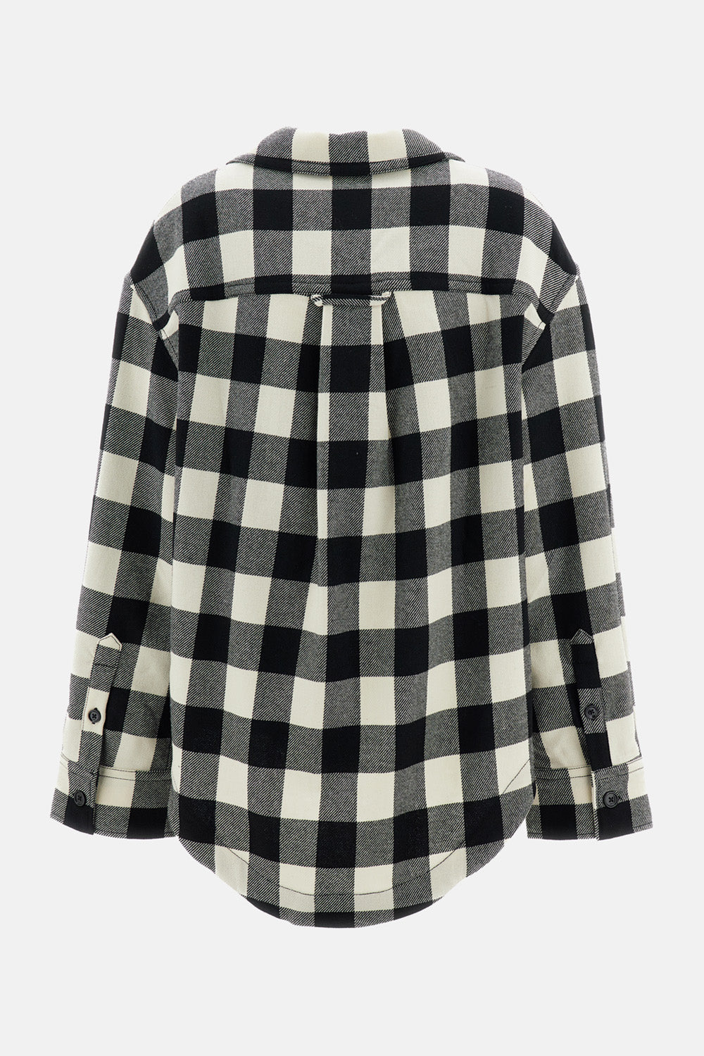 Ami Paris Women Wide Camp Collar Overshirt With Long Sleeves And Patch Pockets AMI PARIS