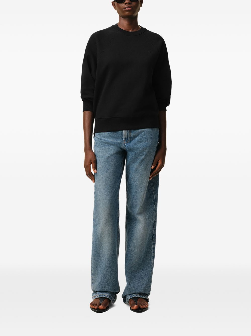 Ami Paris Women Ami De Coeur Cotton Sweatshirt