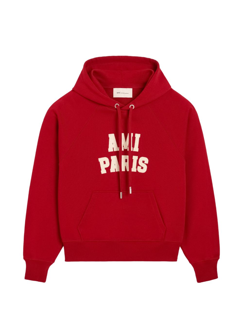 Ami Paris Men Logo Cotton Hoodie AMI PARIS