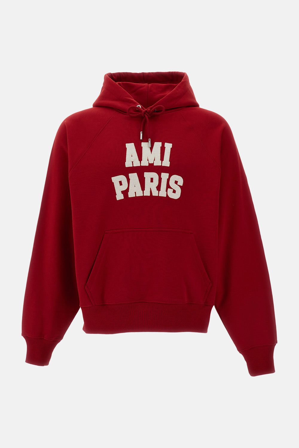 Ami Paris Men Hoodie With Ami Paris Felt Embroidery AMI PARIS
