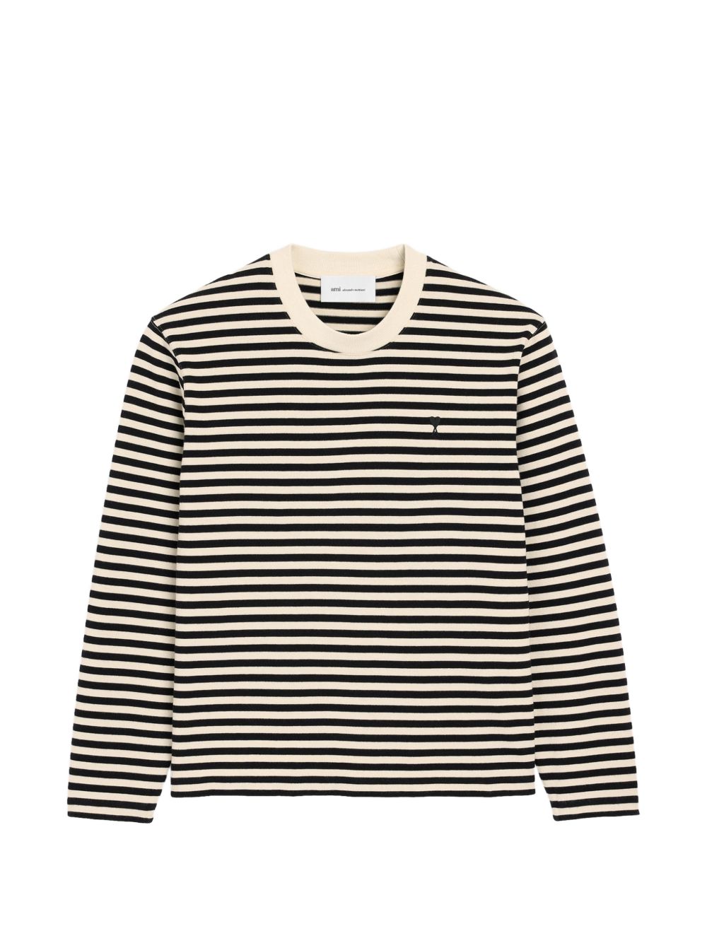 Ami Paris Men Ami De Coeur Striped T-Shirt AMI PARIS