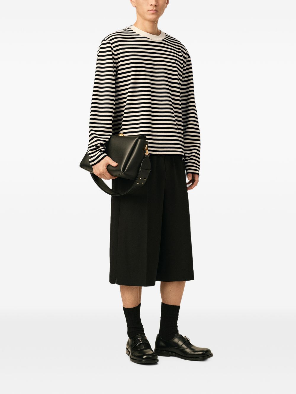 Ami Paris Men Ami De Coeur Striped T-Shirt AMI PARIS