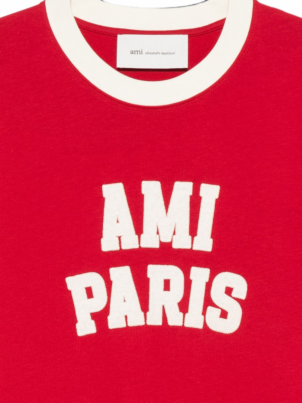 Ami Paris Women Logo Cotton T-Shirt AMI PARIS
