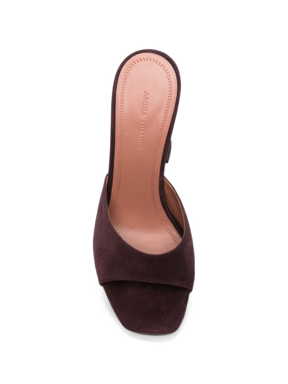 Amina Muaddi Women Lupita Suede Leather Mules AMINA MUADDI